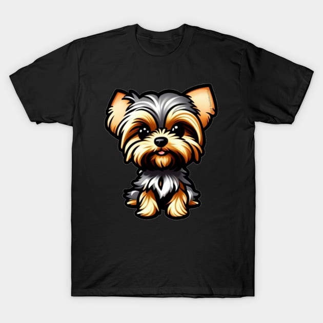 Yorkie T-Shirt by CDFRandomosity